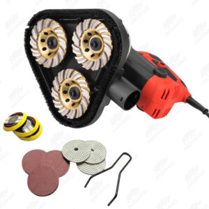 DESBASTADORA ELÉCTRICA INDUSTRIAL DE 3 DISCOS – 2450W DE POTENCIA PARA DESBASTE Y PREPARACIÓN DE SUPERFICIES