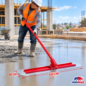 Paleta Pulidora Manual Acero Inoxidable 150 x 20 cm + 3 Extensiones 1.80 m