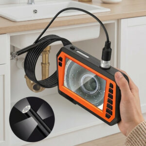 Cámara Endoscópica Industrial Triple Lente 1080P con Pantalla 4.3” | Inspección Profesional 240°