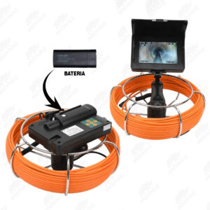 Cámara de Inspección de Tuberías 5” con Cable de 30 Metros | Profesional Portátil