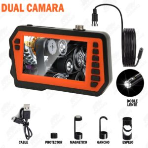 Cámara Endoscópica Industrial Doble Lente 1080P con Pantalla 4.3” | Alta Precisión