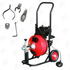 Desatorador de Tuberías Eléctrico D330ZF 616W | Máquina Destapadora Profesional 1 1/4” a 4”