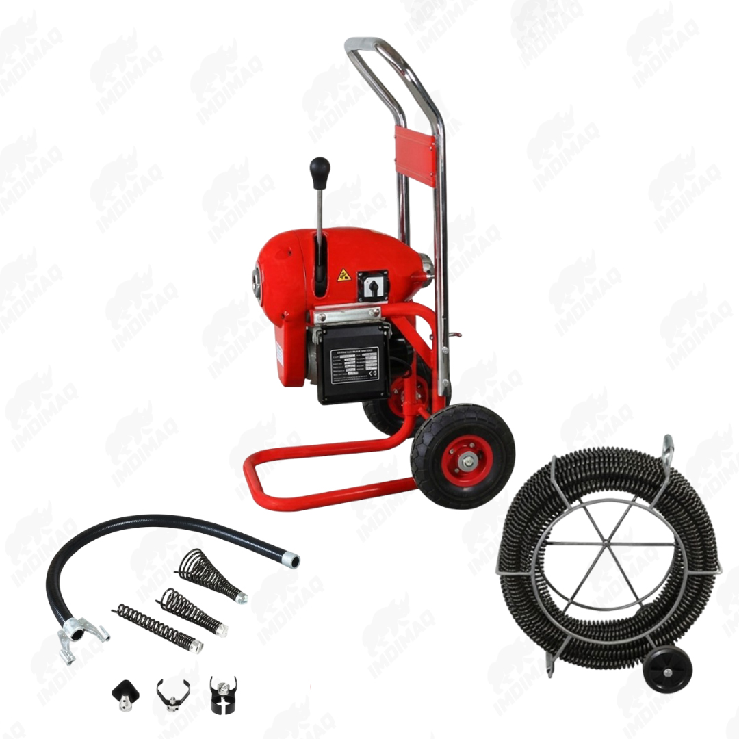 Desatorador Eléctrico de Tuberías D200A 1100W – Máquina Destapadora Profesional con Cable de 18m - Imagen 3