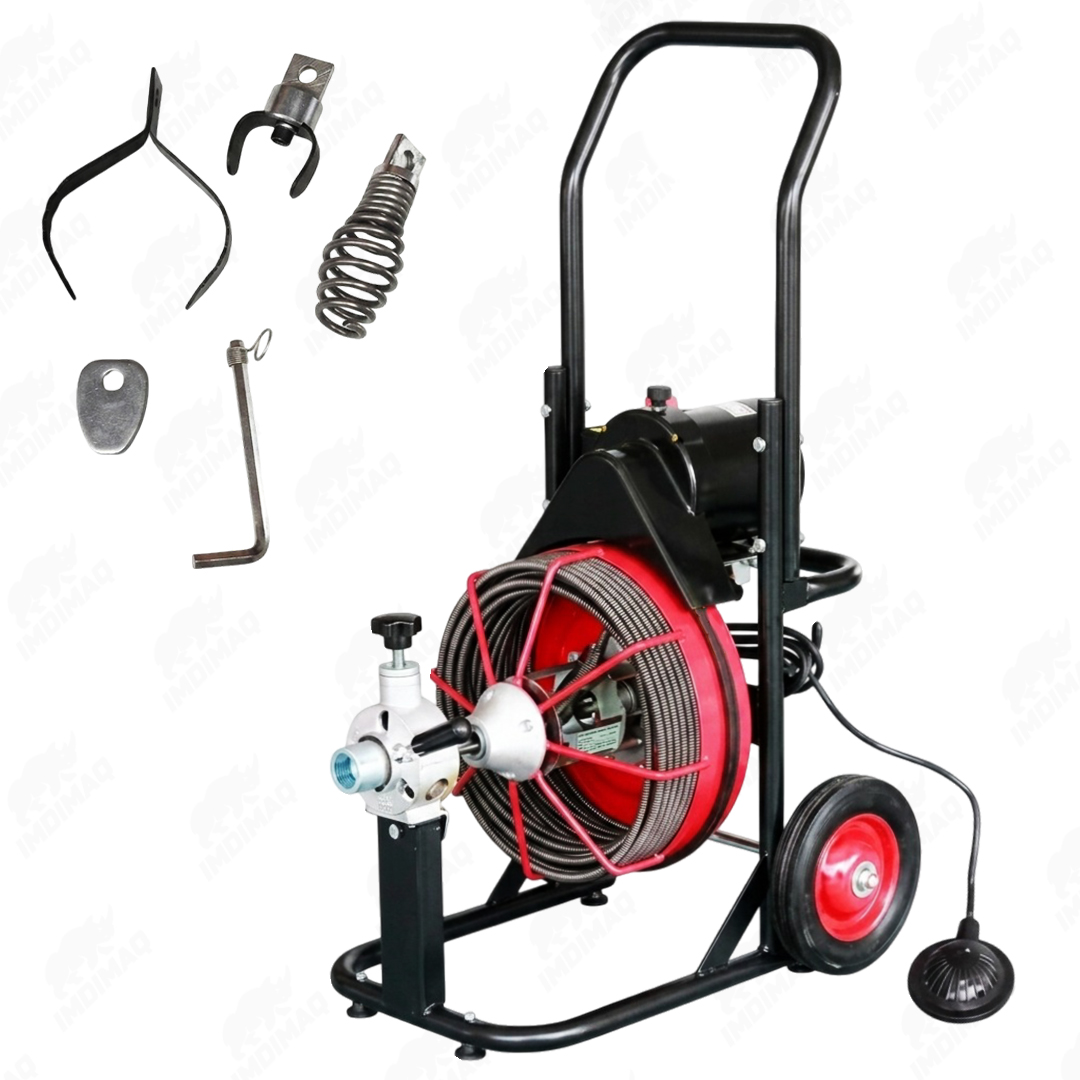 Desatorador de Tuberías Eléctrico D330ZK 616W | Máquina Destapadora Profesional 1 1/4” a 4”