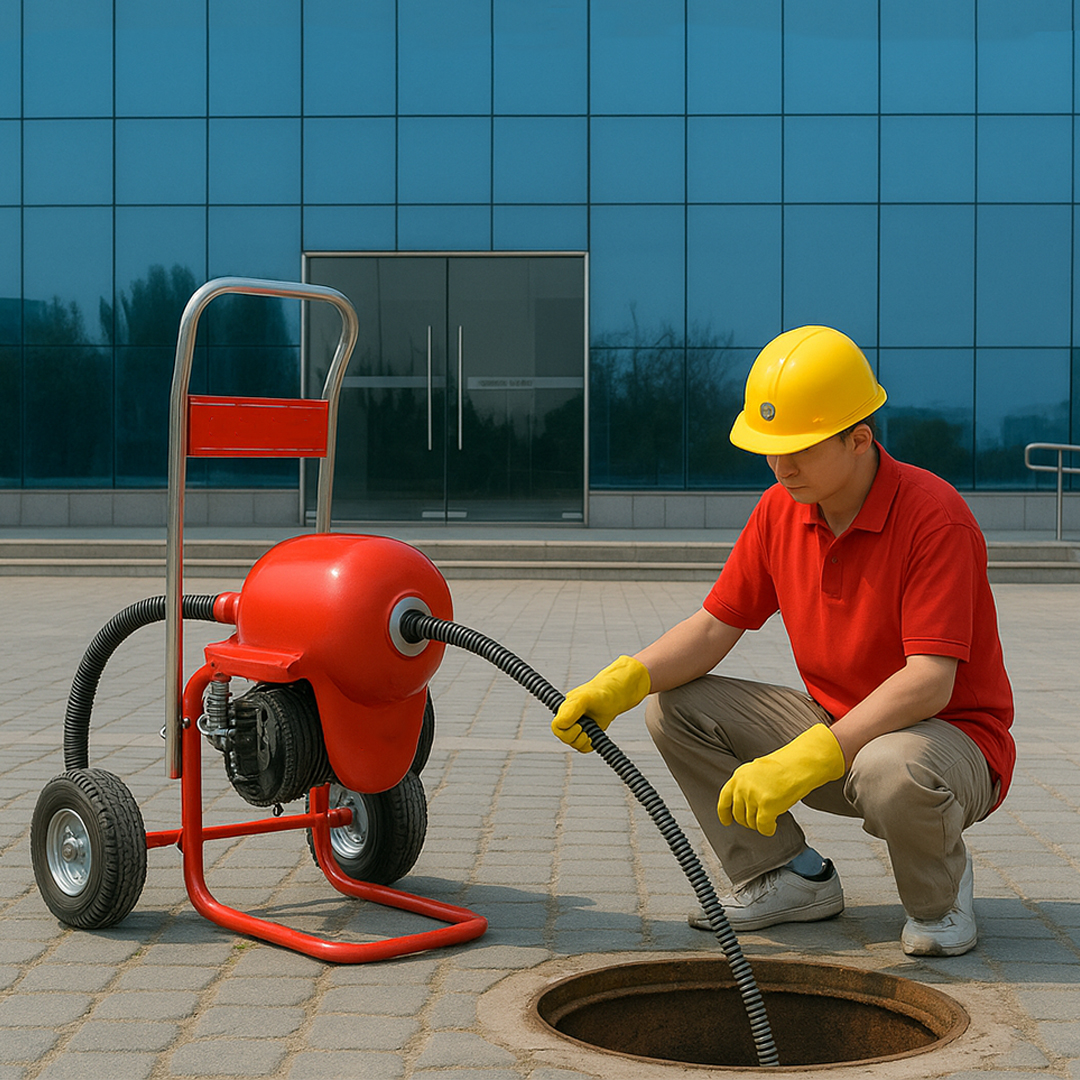 Desatorador Eléctrico de Tuberías D200A 1100W – Máquina Destapadora Profesional con Cable de 18m - Imagen 2