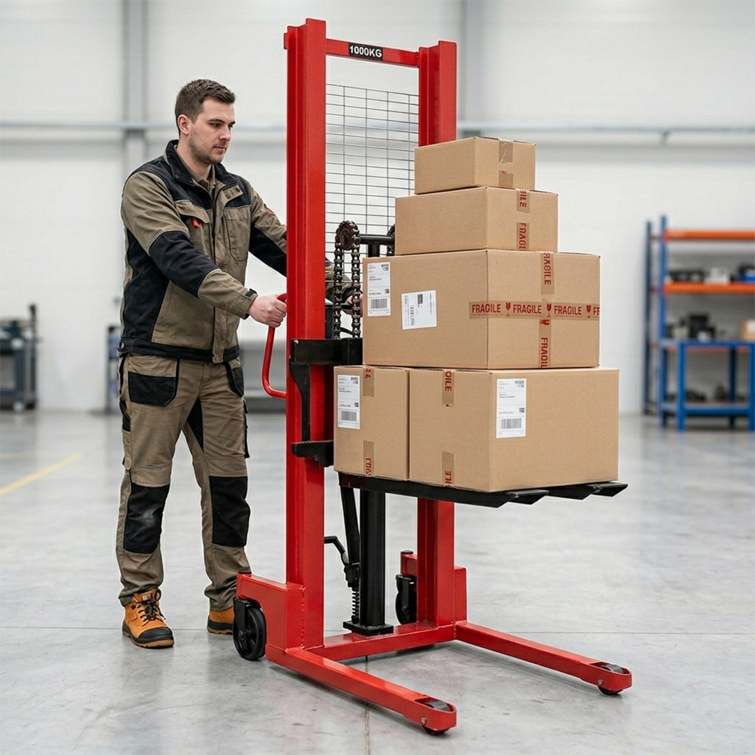 APILADOR HIDRÁULICO MANUAL – CAPACIDAD DE 1,000 KG Y ELEVACIÓN DE 1.6 METROS - Imagen 2