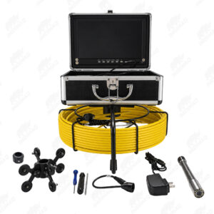 Cámara Endoscópica Profesional para Inspección de Tuberías – Monitor 10" | Cable 30 m