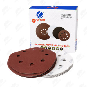 Discos de Lija #240 - Ø180 mm para Lijadora de Pared – 100 Unidades