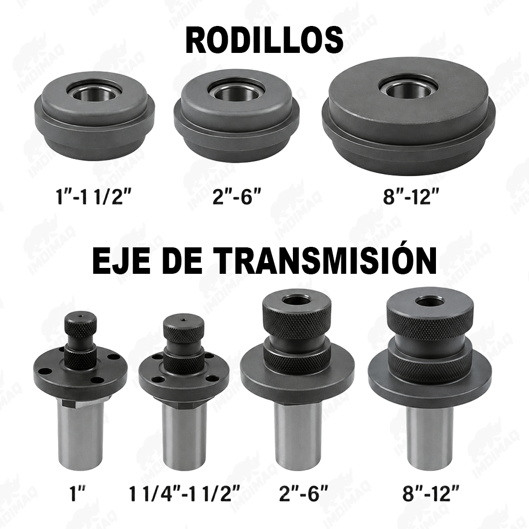 Ranuradora Hidráulica de Tuberías G12A – 1” a 12” | 1100W | SCH10 / SCH40 - Imagen 2