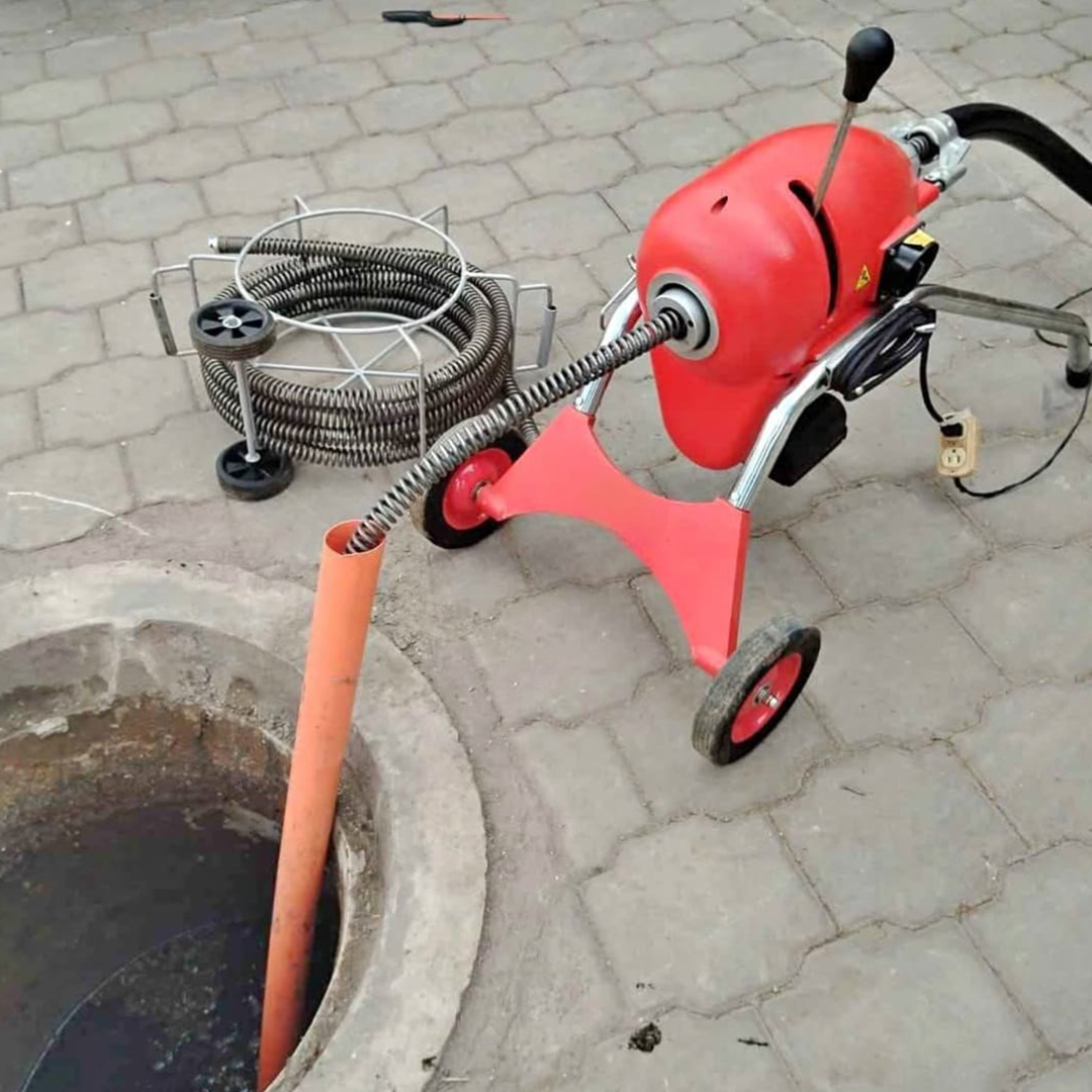 Desatorador Eléctrico de Tuberías GQ200 1100W – Máquina Destapadora Profesional con Cable de 18m - Imagen 4