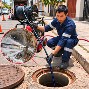 Hidrojet 15HP de Alta Presión – 50M 3/8”