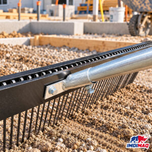 Rastrillo de Aluminio 100 x 3 cm + Extensión regulable de 2 M para Textura de Concreto